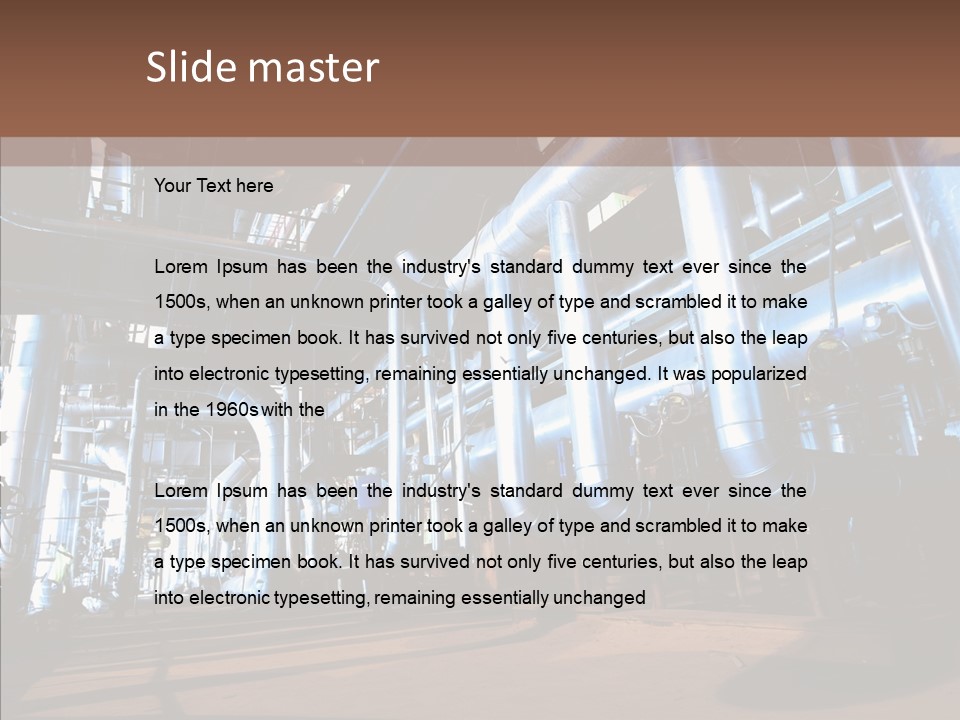 Engineer Production Oil Industry PowerPoint Template