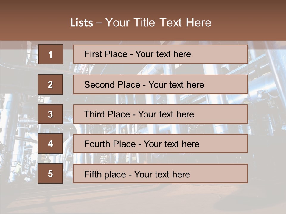 Engineer Production Oil Industry PowerPoint Template