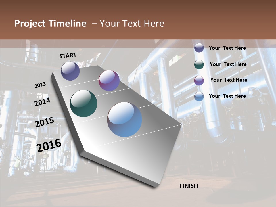 Engineer Production Oil Industry PowerPoint Template
