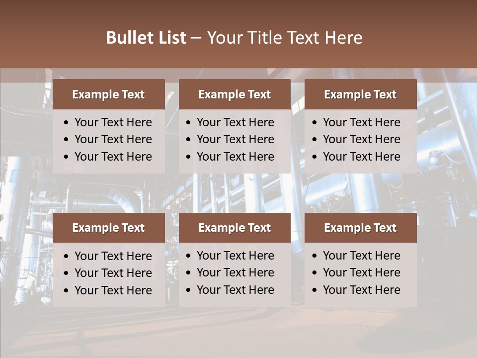 Engineer Production Oil Industry PowerPoint Template