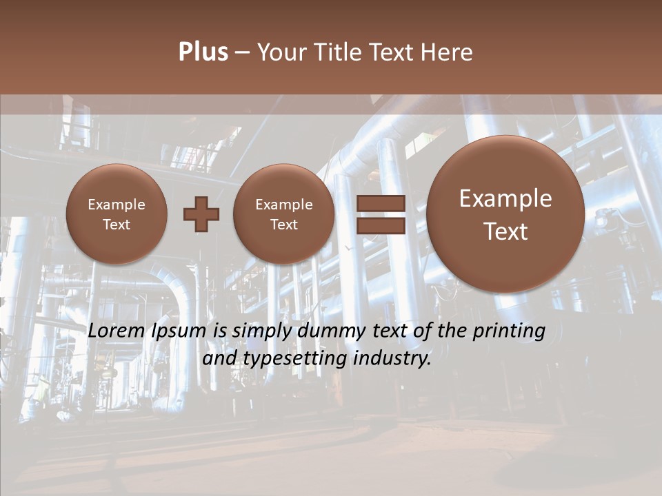 Engineer Production Oil Industry PowerPoint Template