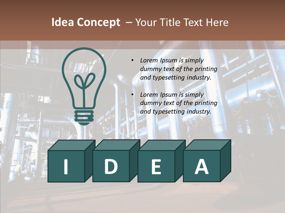 Engineer Production Oil Industry PowerPoint Template