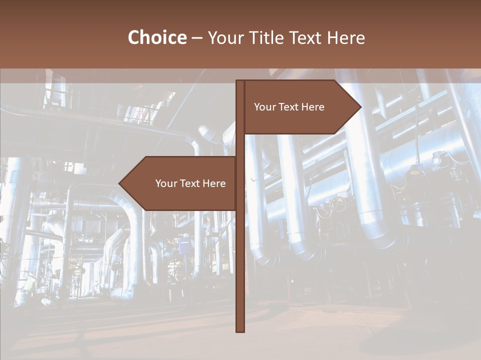 Engineer Production Oil Industry PowerPoint Template