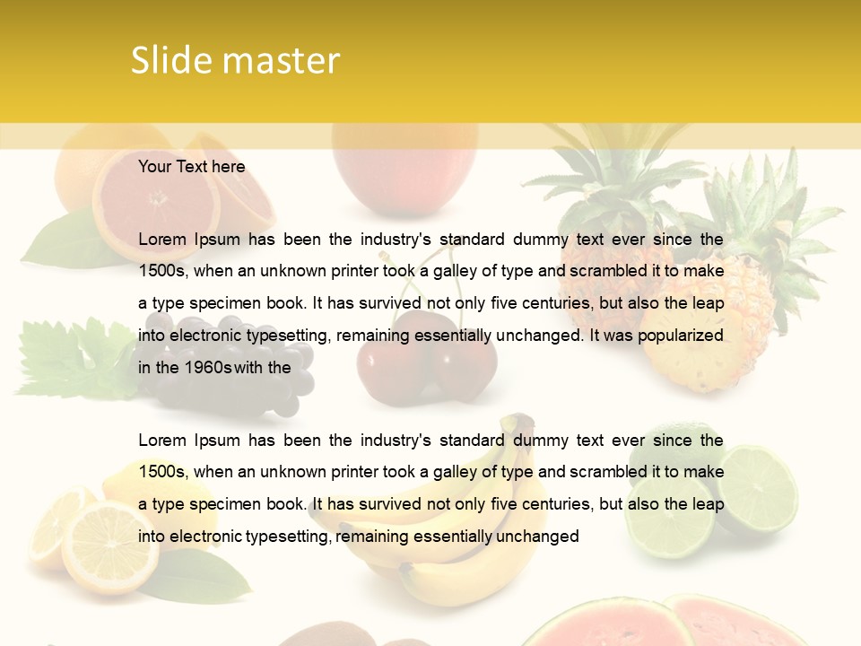 Food Ingredient Slice PowerPoint Template