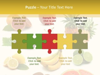 Food Ingredient Slice PowerPoint Template