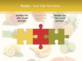 Food Ingredient Slice PowerPoint Template