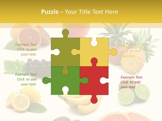 Food Ingredient Slice PowerPoint Template