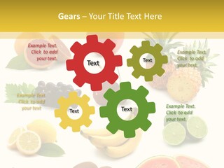 Food Ingredient Slice PowerPoint Template