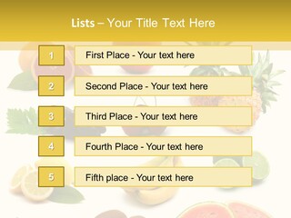 Food Ingredient Slice PowerPoint Template
