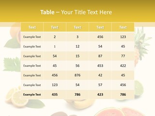 Food Ingredient Slice PowerPoint Template