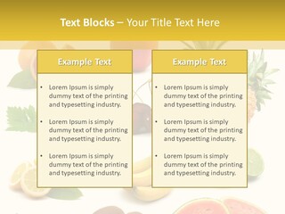 Food Ingredient Slice PowerPoint Template