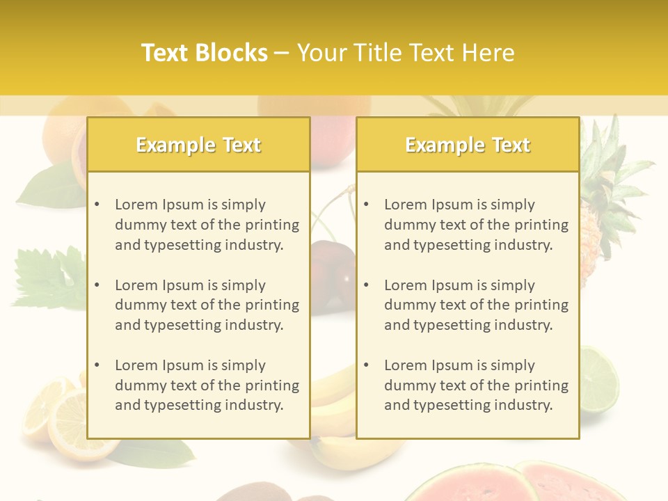 Food Ingredient Slice PowerPoint Template