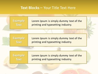 Food Ingredient Slice PowerPoint Template