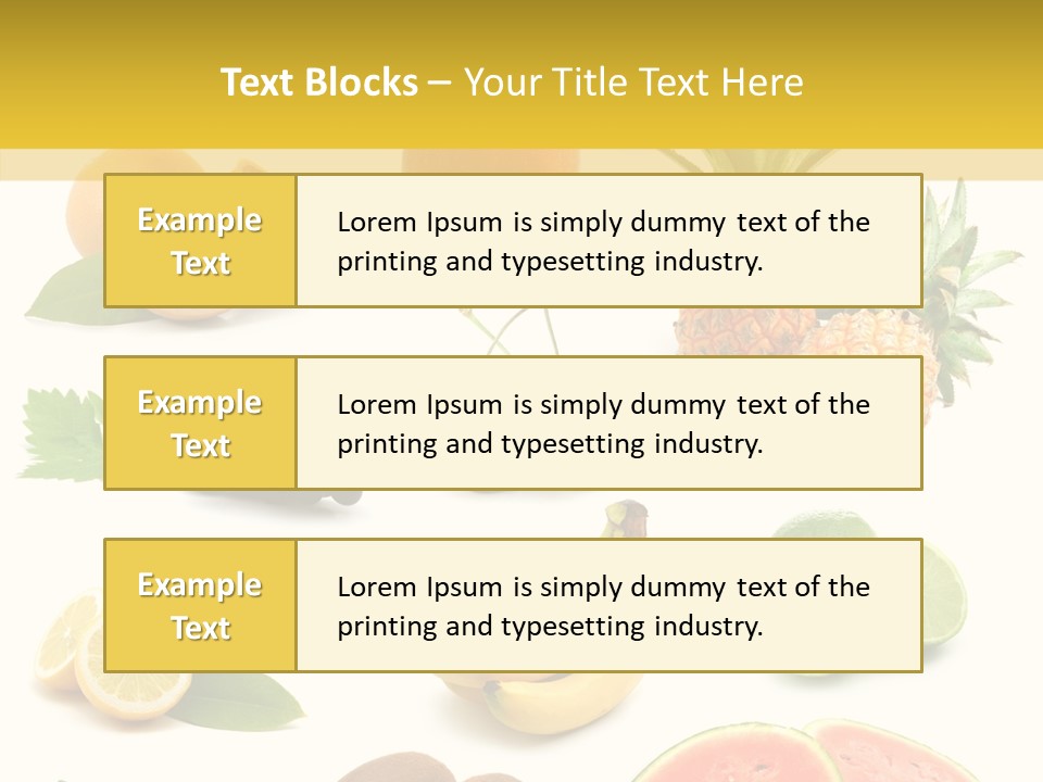 Food Ingredient Slice PowerPoint Template