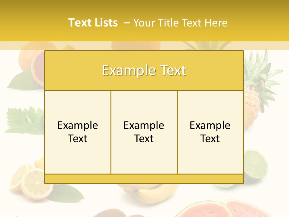 Food Ingredient Slice PowerPoint Template