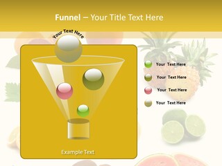 Food Ingredient Slice PowerPoint Template