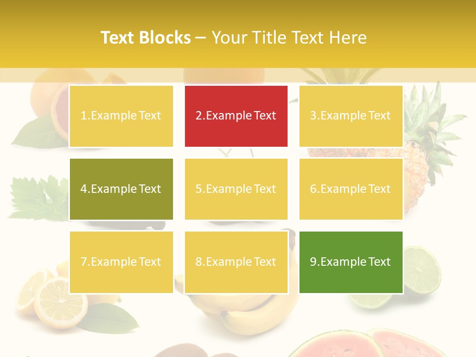 Food Ingredient Slice PowerPoint Template