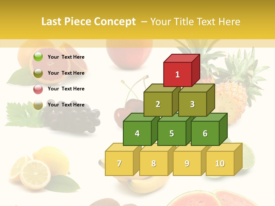Food Ingredient Slice PowerPoint Template
