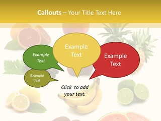 Food Ingredient Slice PowerPoint Template