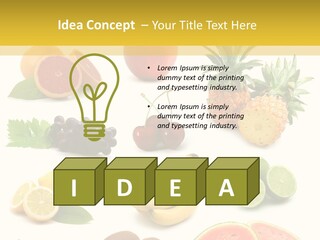 Food Ingredient Slice PowerPoint Template