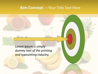 Food Ingredient Slice PowerPoint Template