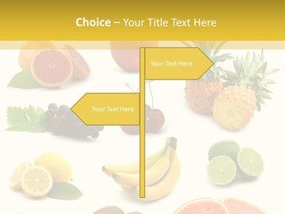 Food Ingredient Slice PowerPoint Template