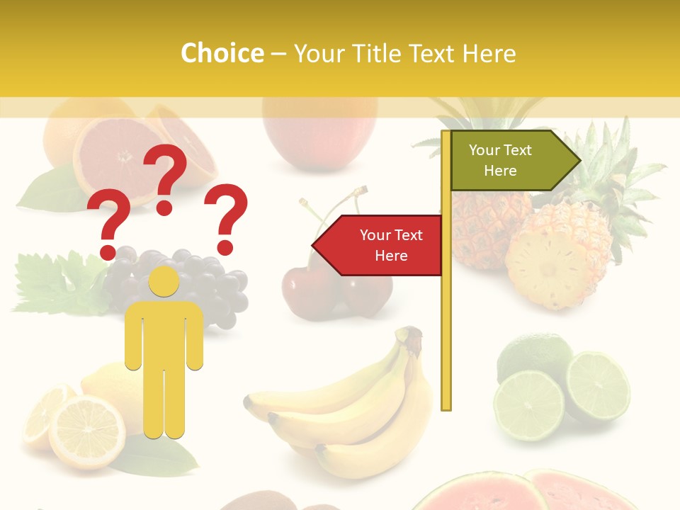 Food Ingredient Slice PowerPoint Template