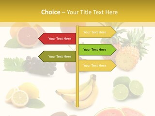 Food Ingredient Slice PowerPoint Template