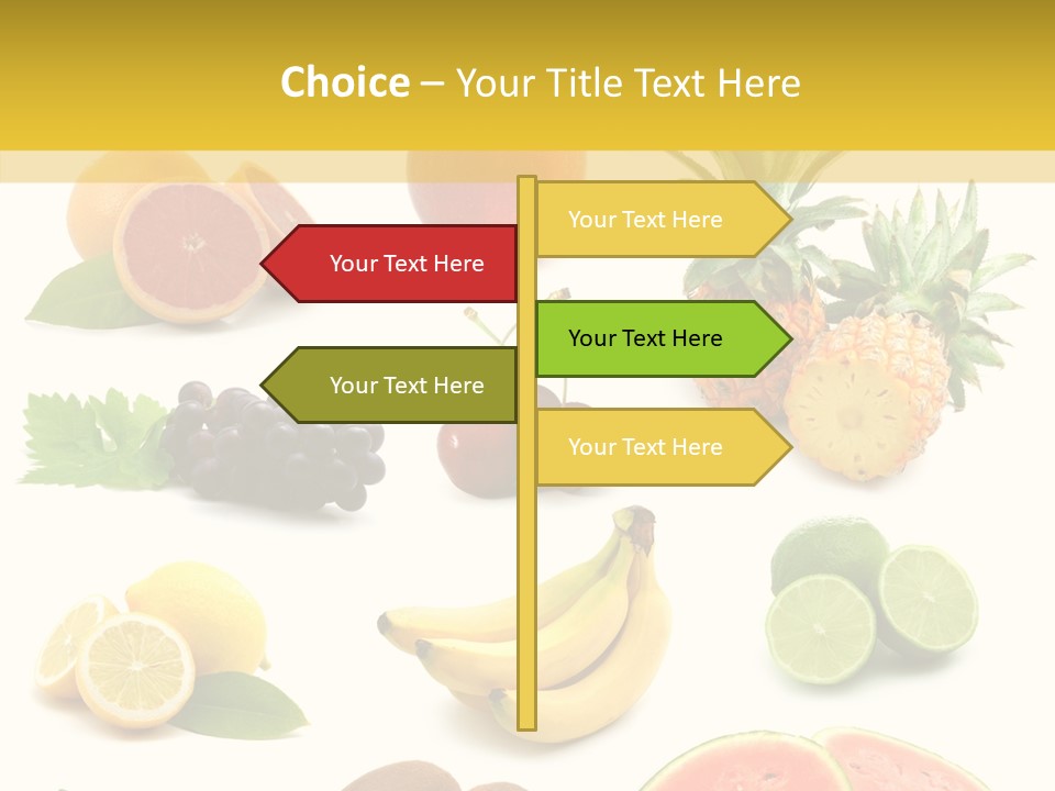 Food Ingredient Slice PowerPoint Template