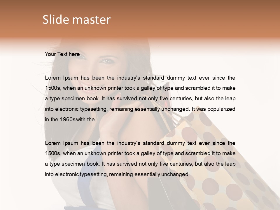 Hot Bag Fashion PowerPoint Template