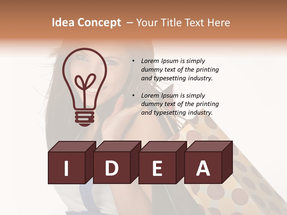 Hot Bag Fashion PowerPoint Template