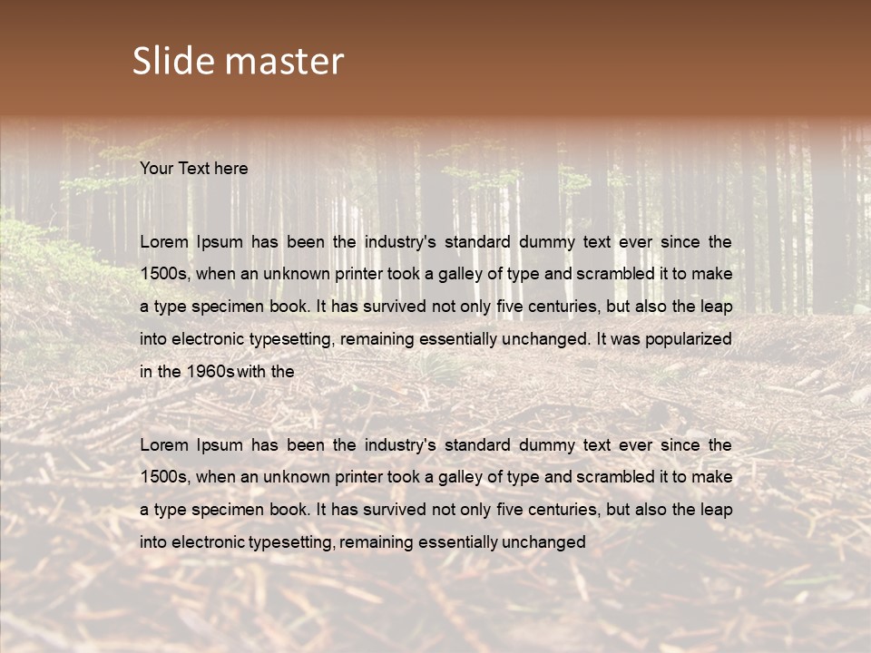 Dramatic Picturesque Trail PowerPoint Template