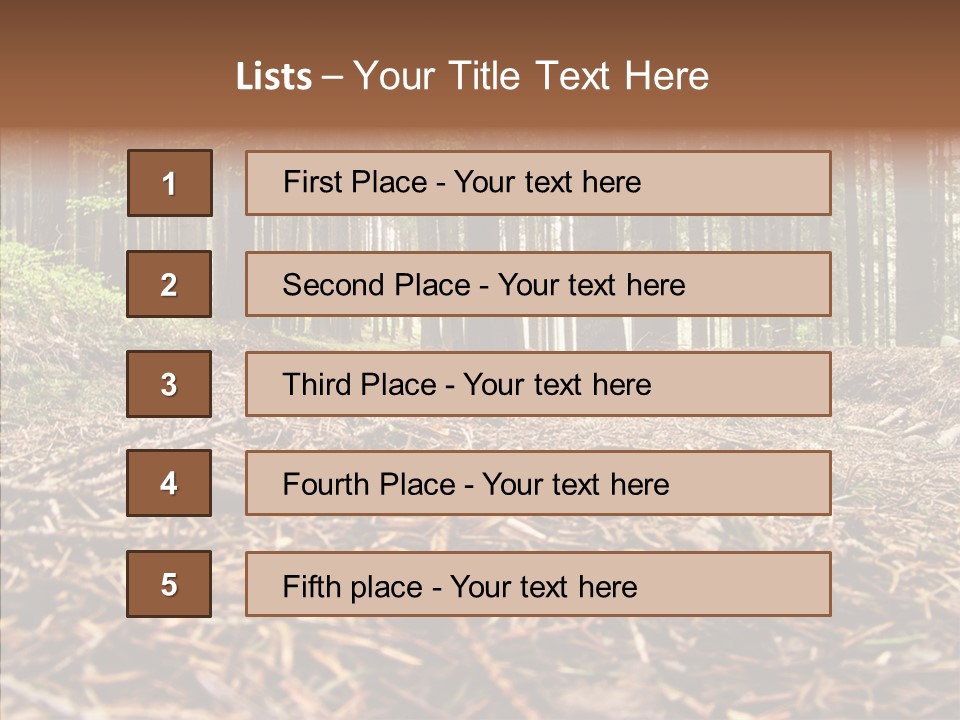 Dramatic Picturesque Trail PowerPoint Template