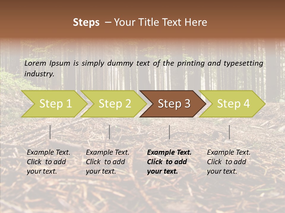 Dramatic Picturesque Trail PowerPoint Template