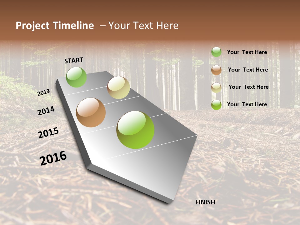 Dramatic Picturesque Trail PowerPoint Template