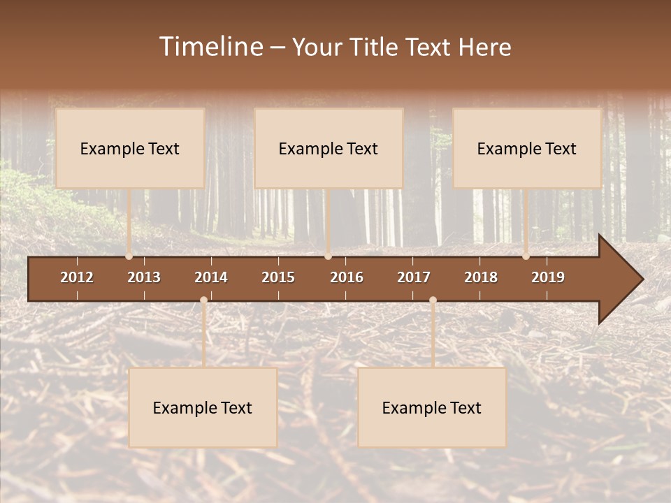 Dramatic Picturesque Trail PowerPoint Template