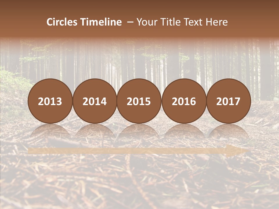 Dramatic Picturesque Trail PowerPoint Template