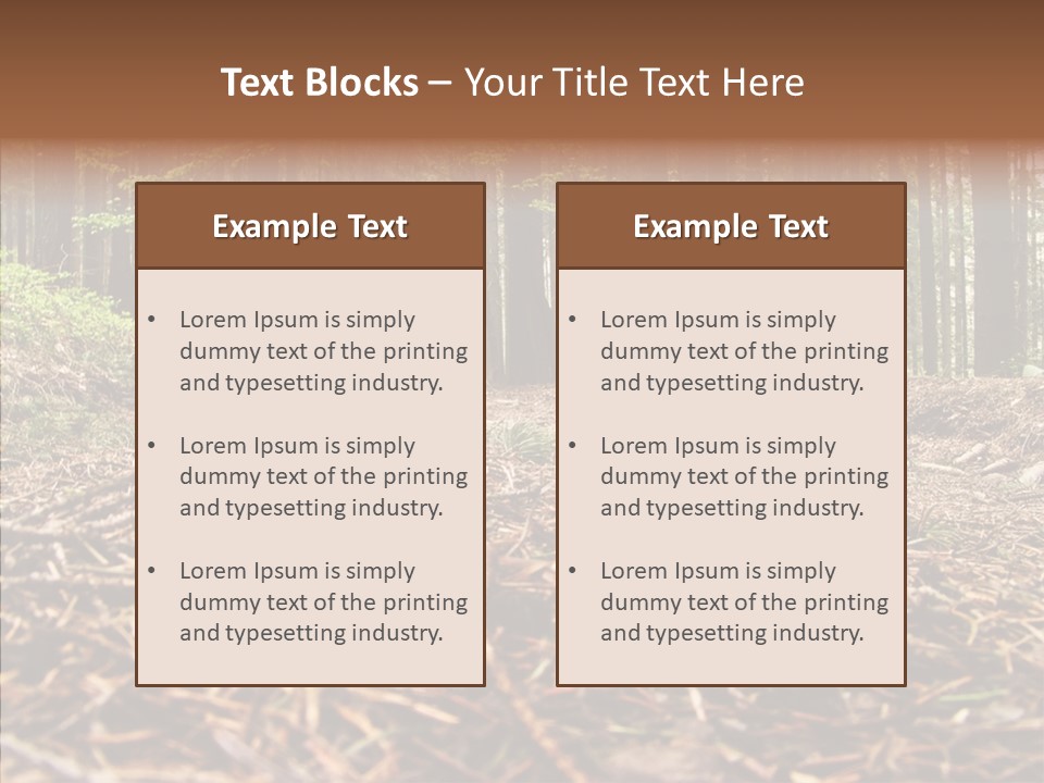 Dramatic Picturesque Trail PowerPoint Template