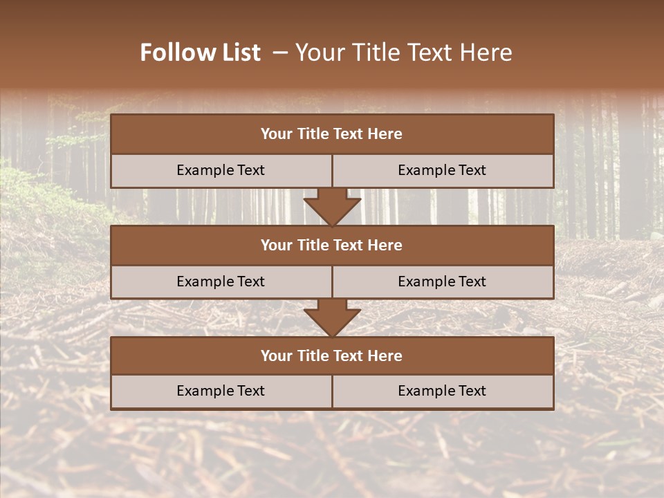 Dramatic Picturesque Trail PowerPoint Template