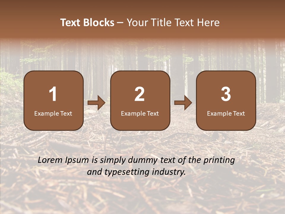Dramatic Picturesque Trail PowerPoint Template