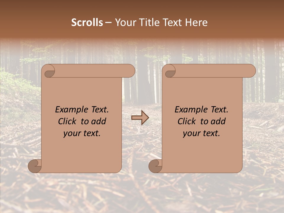Dramatic Picturesque Trail PowerPoint Template