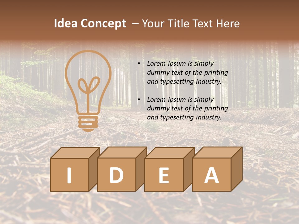 Dramatic Picturesque Trail PowerPoint Template