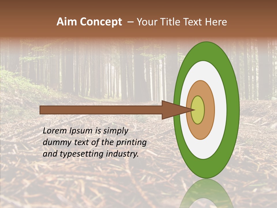 Dramatic Picturesque Trail PowerPoint Template