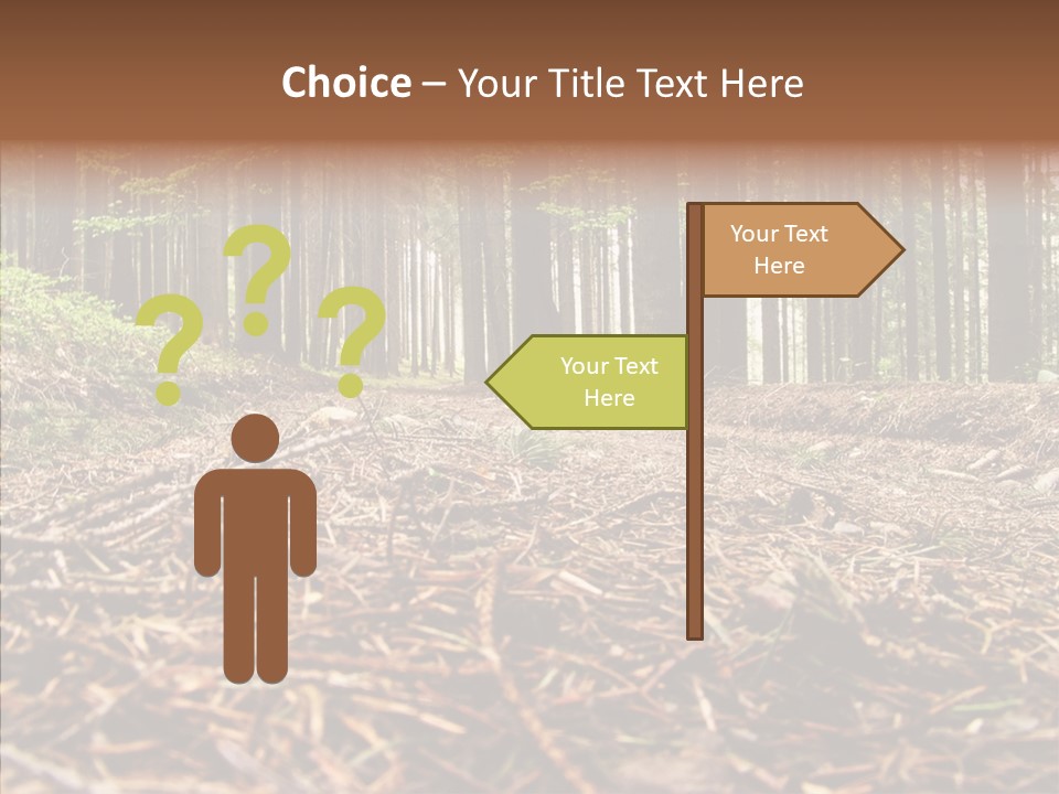 Dramatic Picturesque Trail PowerPoint Template