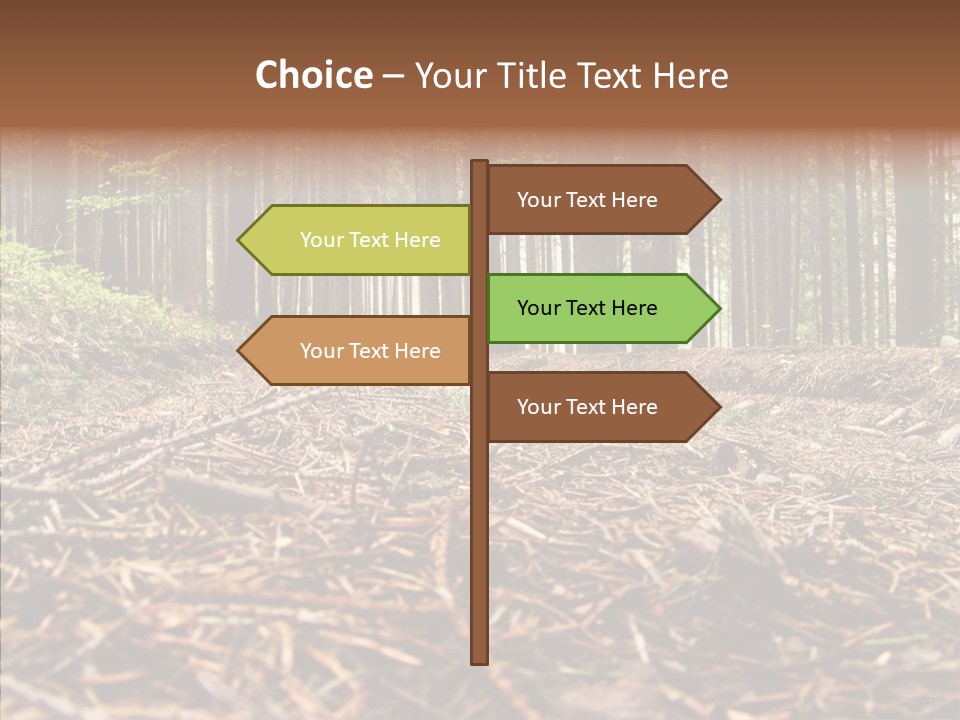Dramatic Picturesque Trail PowerPoint Template