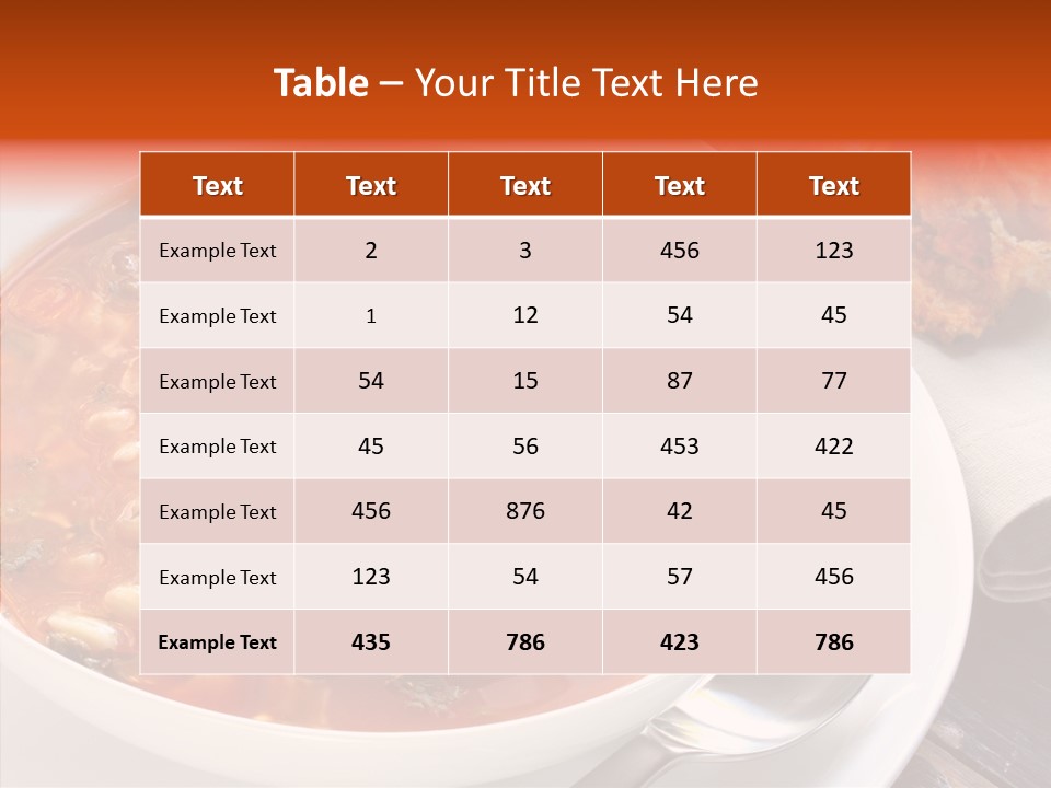 Napkin Traditionally Rustic PowerPoint Template