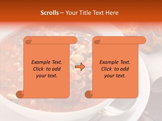 Napkin Traditionally Rustic PowerPoint Template
