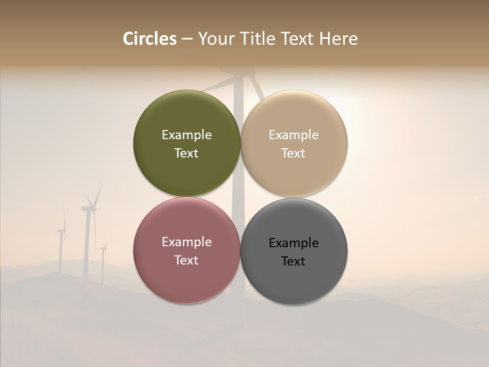 Sustainable Energy Cycle PowerPoint Template