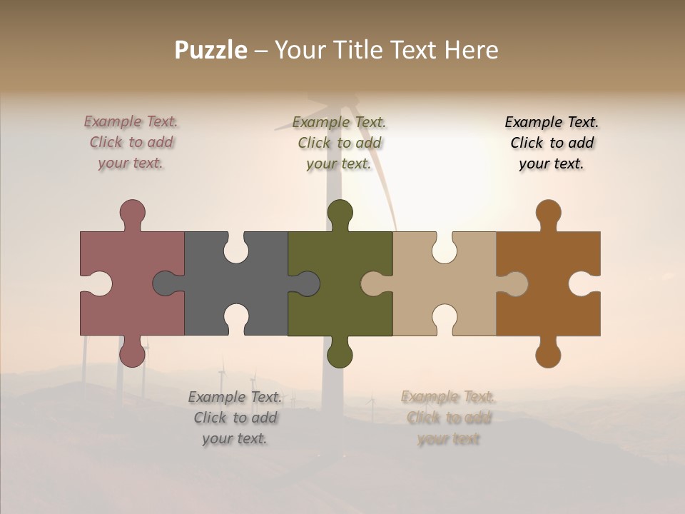 Sustainable Energy Cycle PowerPoint Template