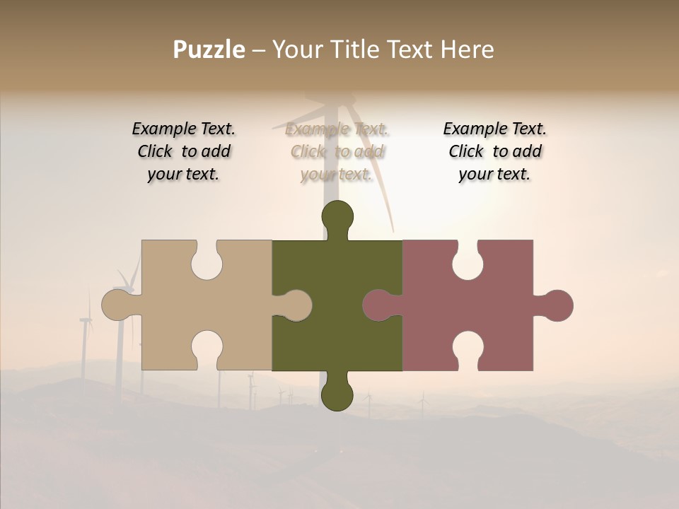 Sustainable Energy Cycle PowerPoint Template